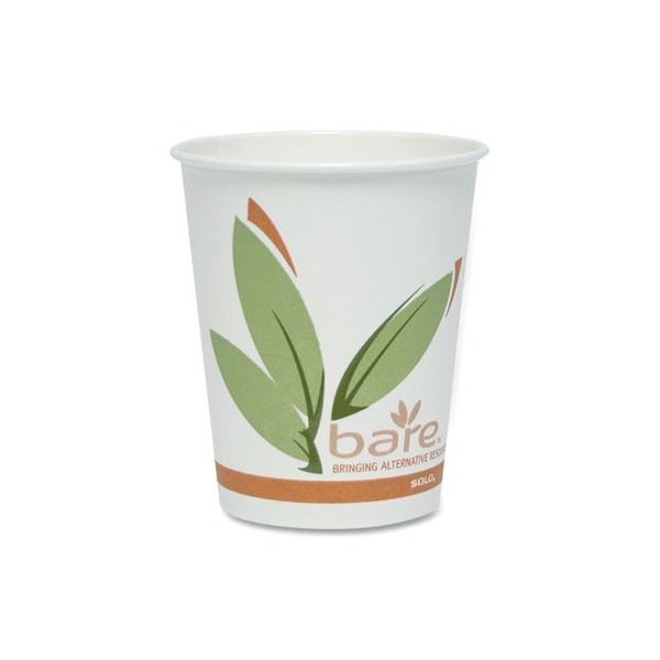 Dart Bare By Solo Eco-Forward Recycled Content Pcf Paper Hot Cups, 10 Oz, 1000PK 370RC - main
